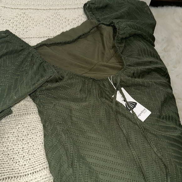 Boho Green Women's Dress size large new with tags - Picture 7 of 7